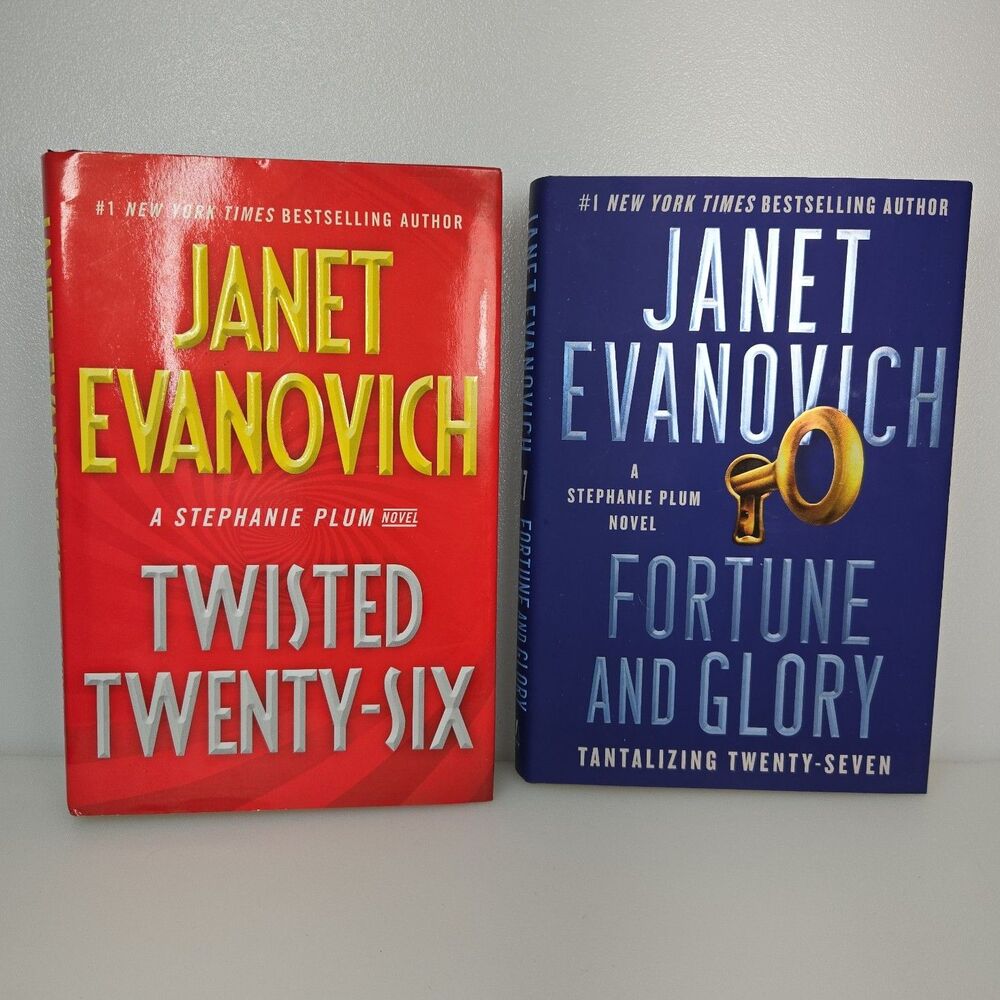 Janet Evanovich Stephanie Plum Novels Twisted #26 Fortune and Glory #27 Hardback